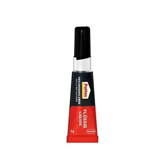 Pattex Super Glue Ultra Gel, Extra Strong & Flexible Super Adhesive, Shock & Water Resistant, for e.g. Rubber, Leather, Wood, 3 g + 3 g Quick Drying Second Glue Liquid Free, 9H PSGLB