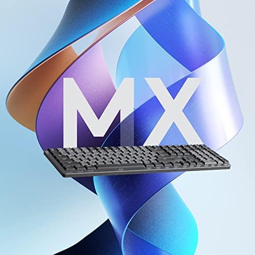 Logitech MX Mechanical Mini Wireless Illuminated Keyboard, Linear Switches, Backlit, Bluetooth, USB-C, macOS, Windows, Linux, iOS, Android, Metal