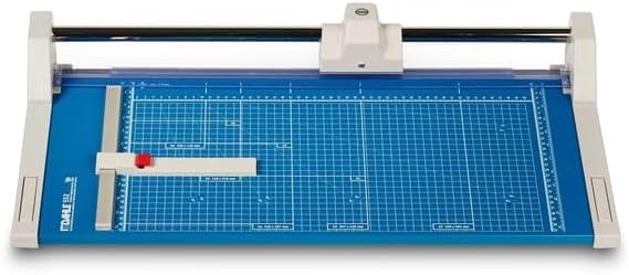 Dahle 550 Professional Rotary Trimmer, 14" Cut Length, 20 Sheet Capacity, Self-Sharpening, Dual Guide Bar, Automatic Clamp, German Engineered Paper Cutter