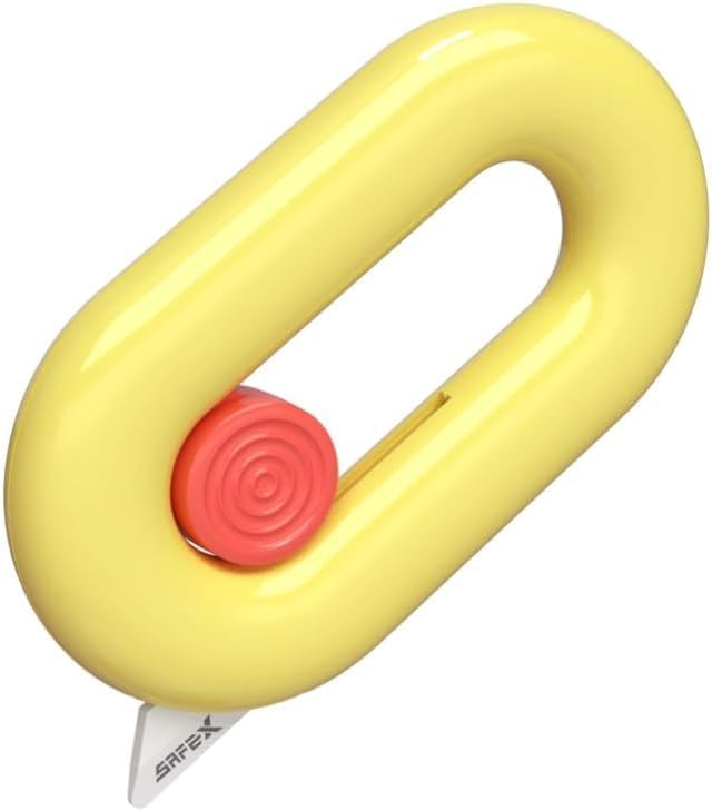 Ceramic Box Cutter Retractable, Safety Cute Magnetic Package Opener, Box Opener Cutter for Daily Online Shopping/Kitchen/Office/Baby Beauty Gift Unpacking