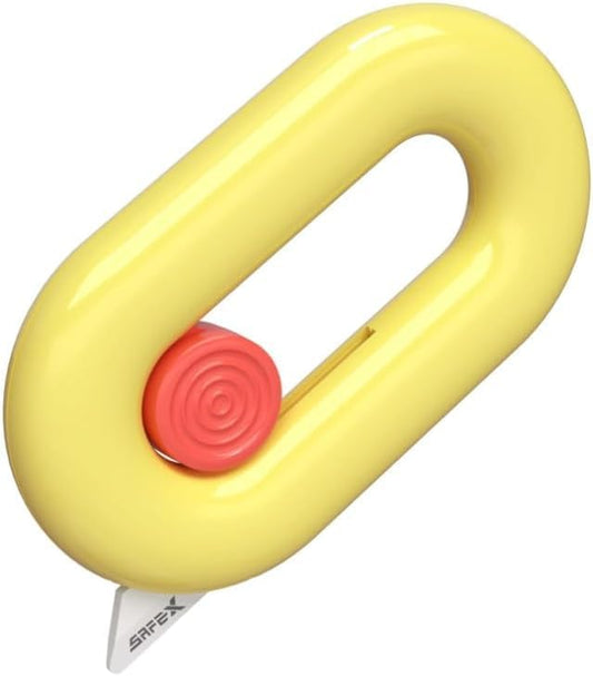 Ceramic Box Cutter Retractable, Safety Cute Magnetic Package Opener, Box Opener Cutter for Daily Online Shopping/Kitchen/Office/Baby Beauty Gift Unpacking