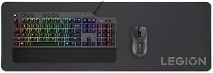 Legion Gaming XL Cloth Mouse Pad, Anti-Fray, Non-Slip, Water-Repellent, GXH0W29068, Black