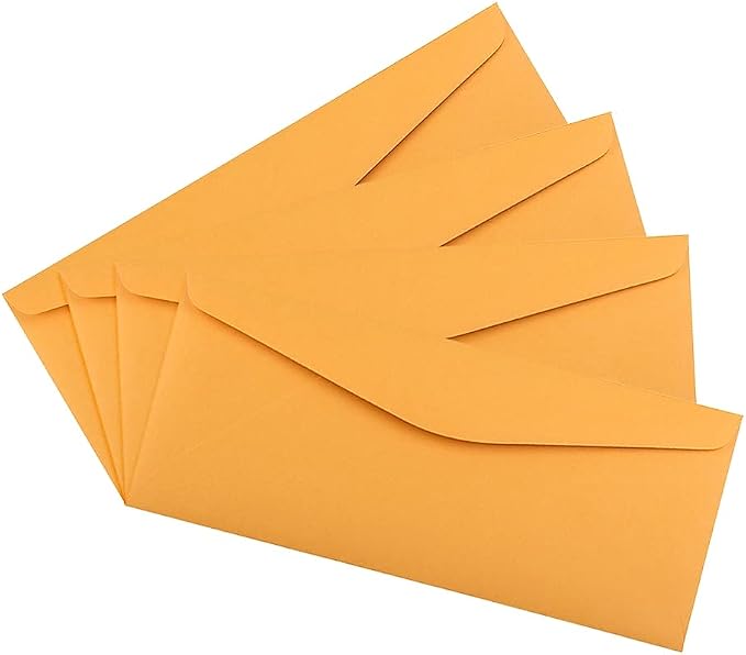 JAM PAPER #11 Envelopes - 4 1/2 x 10 3/8 - Brown Kraft Manila - 50/Pack