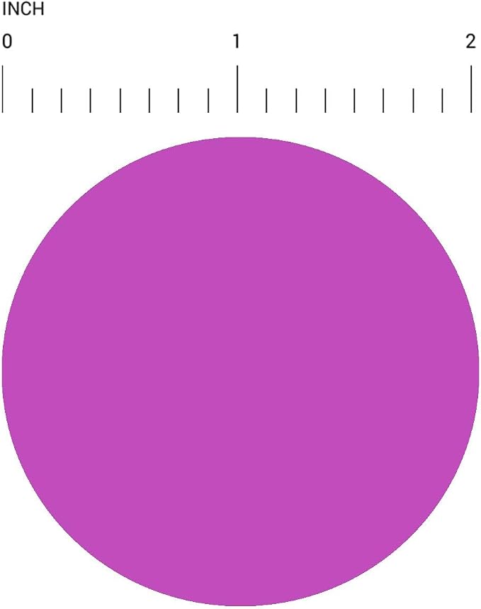 2" Dot Stickers, 6 Fluorescent Colors, 500/Roll Each Color | Assorted Round Color Coding Labels for Inventory, Warehouses, Classrooms, Crafts, Moving and Organization. Made in USA