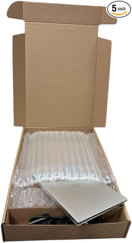 (Pack of 5 Boxes) Laptop Shipping Box for 13-inch to 15.6-inch Laptops with Inflated Protected Bags Laptop Box