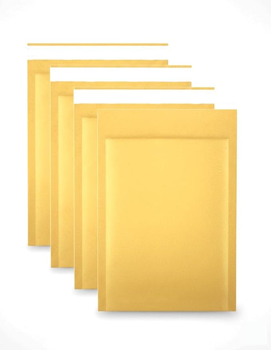 Kraft Bubble Mailers 6"x9.25" Self Seal Closure Padded Cushion Envelope 4PC