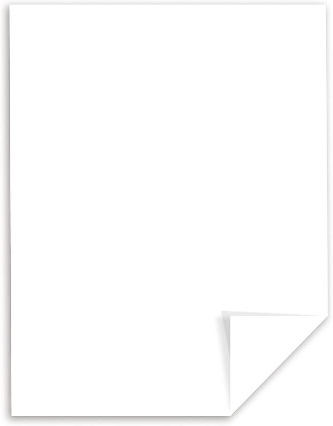 Wausau Papers Neenah Exact Vellum Bristol,8.5" x 11",67 lb/147 gsm,White,94 Brightness,250 Sheets (80211),(Pack of 2)