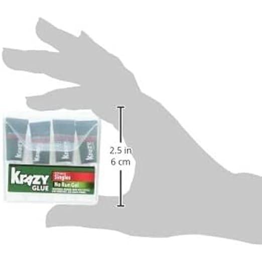 Krazy Glue Super Glue, All Purpose, Fine Tip, Singles