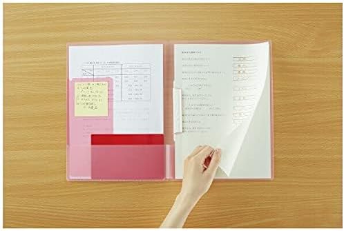 Kokuyo Portfolio Folder with Pockets Folder for Paper Organization,Heavy Duty Pocket Folder Fits US Letter & A4，Dual-Purpose Clip & Pocket Design(FU-CE755P)