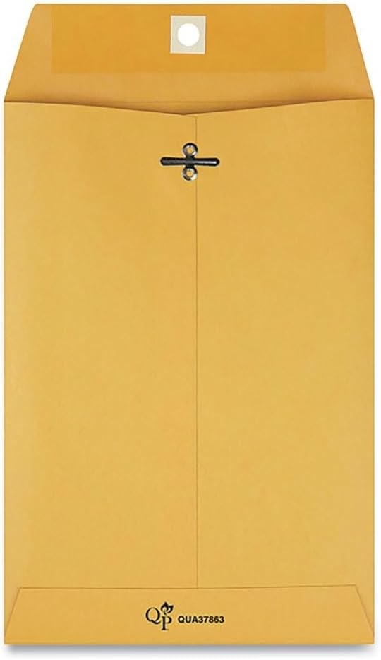 Clasp Envelope, 6 1/2 x 9 1/2, 28lb, Brown Kraft, 100/Box