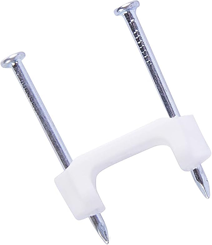 Gardner Bender PS-350C Plastic Staple, ½, Secures: Romex, UF and NM Electrical Cable, White