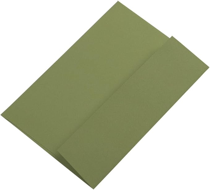 LUXPaper A7 Invitation Envelopes | Peel & Press | 5 1/4" x 7 1/4" | Olive Green | 70lb. Text | 50 Qty