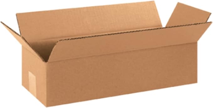 Secure Seal - 12x4x4 Pack of 25 Corrugated Cardboard Packing Shipping Mailing Moving Carton Boxes