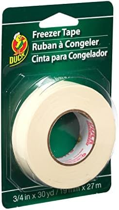 Duck Brand Write-On Freezer Tape,3/4-Inch by 30-Yard,Single Roll,White (280124),(Pack of 12)