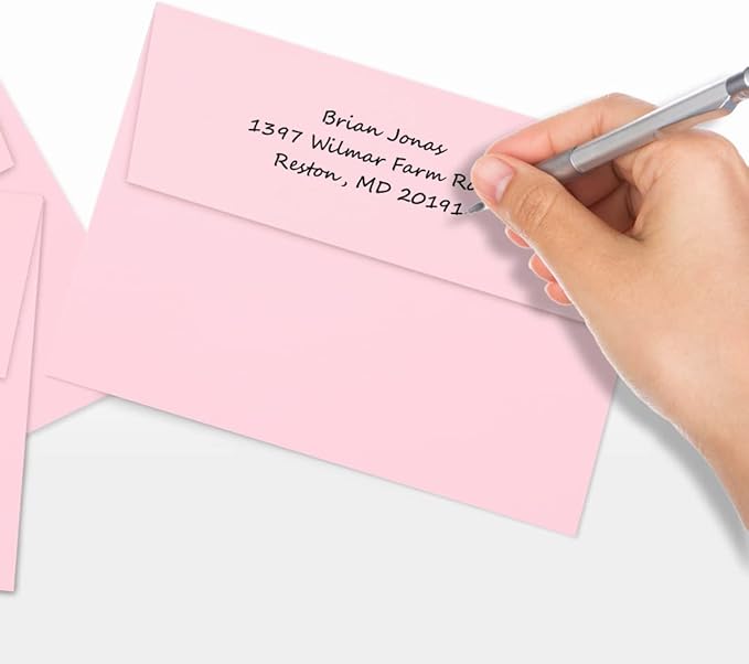 LUXPaper A7 Invitation Envelopes | Peel & Press | 5 1/4" x 7 1/4" | Candy Pink | 80lb. Text | 1,000 Qty