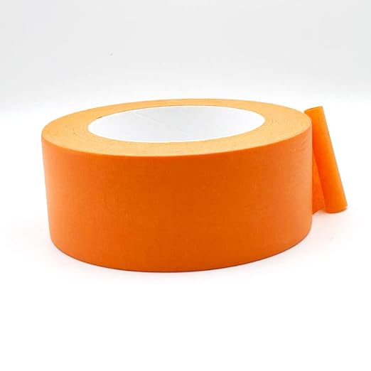 Orange Masking Tape 2 inch x 55 Yards, Orange Painters Tape 2 inch Wide Paper Tape for Arts DIY Crafts Painting Labeling Decoration School Projects Home Office