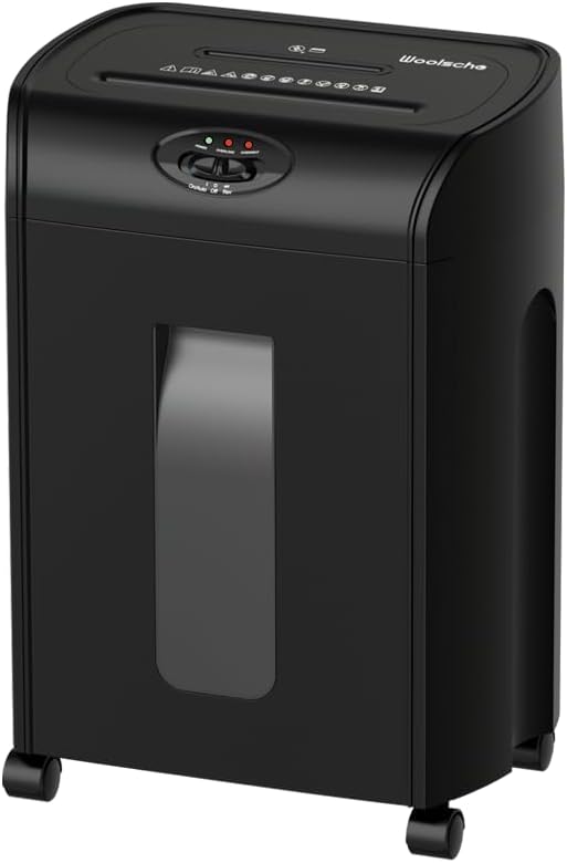 Paper Shredder for Home, 15-Sheet Cross Cut with 18L Pull Out Basket, P-4 Security Level, 3-Mode Design Shred Paper and CD/Credit Card for Home Office