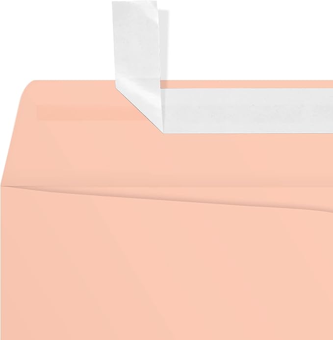 LUXPaper 9 x 12 Open End Envelopes | Peel & Press | Blush Pink | 80lb. Text | 50 Qty
