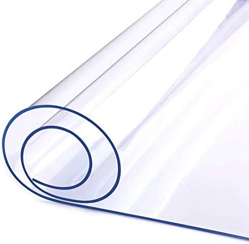 LovePads Clear Table Cover Protector 24 x 36 Inch, 2mm Thick Plastic Mat | Non-slip Waterproof PVC Table Protector, Cut to Size, Spill-Stain-Scratch Proof, Fits Kitchen, Dining Table, Dresser, Desk