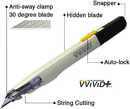 VViViD+ Premium Retractable Precision Balanced Multi-Use Utility Blade (2 pieces)