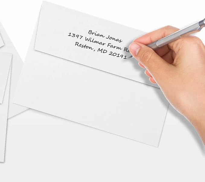 LUXPaper A7 Invitation Envelopes | Peel & Press | 5 1/4" x 7 1/4" | Bright White | 32lb. Paper Weight (80lb. Text) | 50 Qty