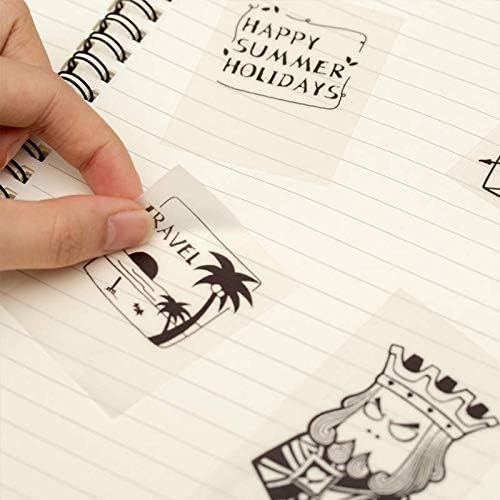 Phomemo T02 Transparent Paper Clear Sticker Paper- Sticker Paper for Phomemo T02/T02Pro/Q02E/M02X/Y02C/Q02/M02L Mini Sticker Printer, for Study Notes, Photos, List, 3-Rolls