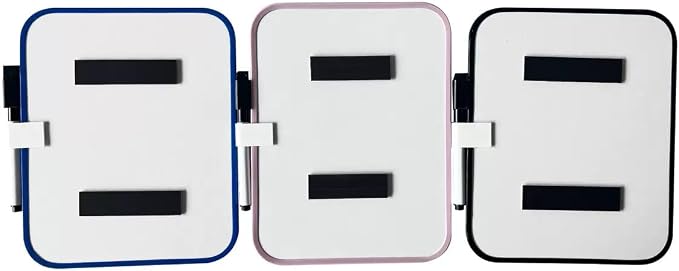 Magnetic Whiteboard with Marker and Magnets, 6" x 8",Small Whiteboard for Classroom, School Locker,Home, Office (Pink)