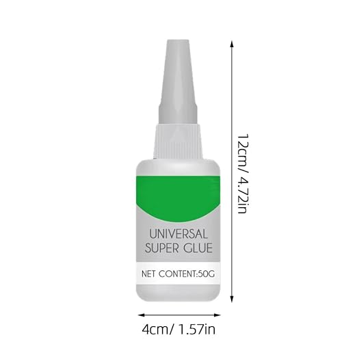 50ml Universal Plastic Repair Glue for Shop and Hotel Use, Green | Portable Formula, Solvent Free, Penetrates Micro Fractures, Uv Resistant, Increases Impact Resistance