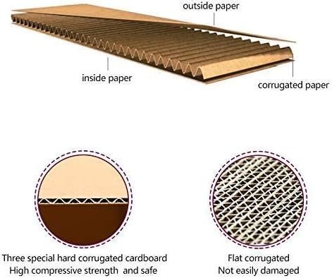 RUSPEPA Recyclable Corrugated Box Small Box Mailers - 6" x 4" x 1" - Cardboard Box Perfect for Shipping Small Mobile Phone Case - 50 Pack - White