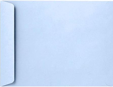 LUXPaper 9 x 12 Open End Envelopes | Peel & Press | Baby Blue | 80lb. Text | 50 Qty
