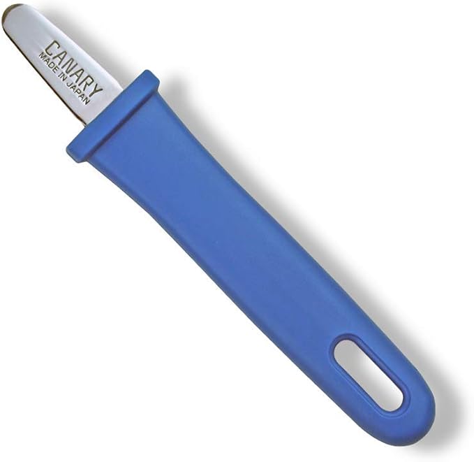 CANARY Safety Box Opener Tool with No Sharp Edge 5" [No Blade] - Mini Package Opener for Careful Package Opening Around Contents - Made in Japan, Blue
