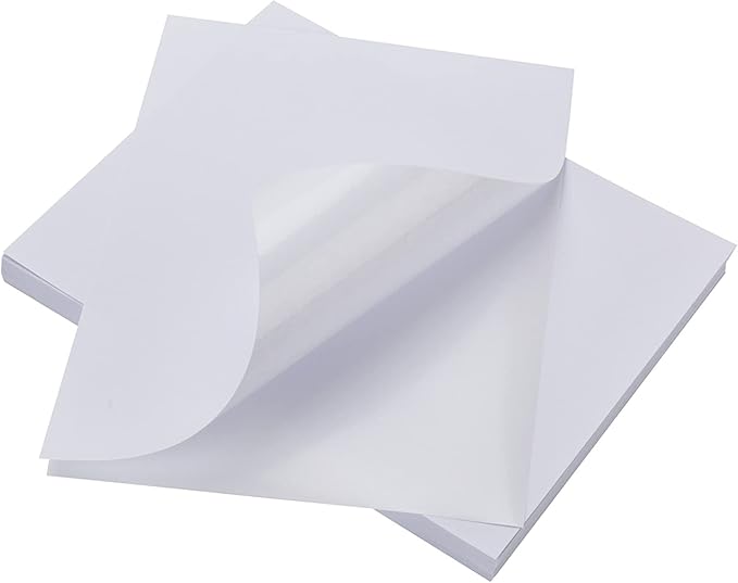 LabelMore 8.5 x 11 Full Sheet Sticker Label for Laser & Inkjet Printers, 1000 mailing Shipping Labels, White