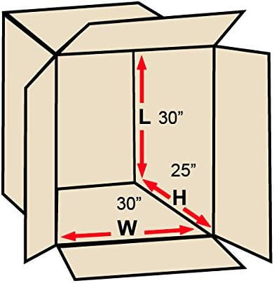 BOX USA Shipping Boxes Large 30"L x 30"W x 25"H 120-Pack - Corrugated Cardboard Box for Moving, Mailing, Packing, Packaging and Storage