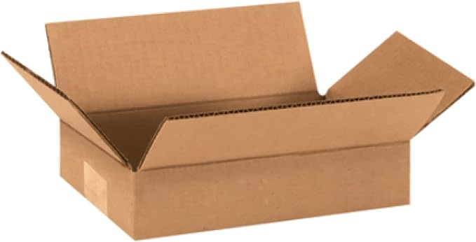 Secure Seal - 9x6x2 Pack of 50 Corrugated Cardboard Packing Shipping Mailing Moving Carton Boxes