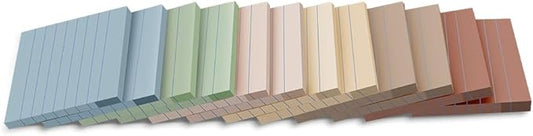(12 Pack) Lined Sticky Notes 3x3 in,Vintage Notepads with Lines | Ruled Stickies,Super Sticking Power,Office School Memo Note Pads,Post on Windows Doors,Recyclable,Easy to Write on
