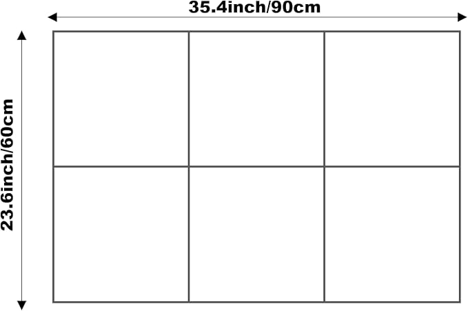 Cork Board 24 x36 Alternative - 6 Pack Felt Wall Tiles with Safe Removable Adhesive Tabs, Cork Boards for Walls Cork Board for Home Office Pin Board Tack Board - Marble