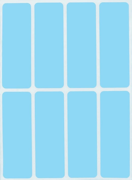 Royal Green Rectangular Sticker Color Coded Write on Labels for Organizing, Moving, & Mailing, 3x1 inch Stickers Writable Labels & Tags for Home, Office, and School Projects, 400-Pack (Light Blue)