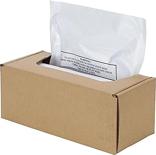 Fellowes Powershred Waste Bags for AutoMax 500C and 300C Auto Feed Shredders, 50 Bags & Ties (3608401)