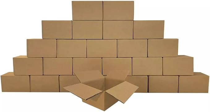 Corrugated Medium Mail and Shipping packaging boxes - 25 pack (12 x 9 x 4 inch / 25pk)