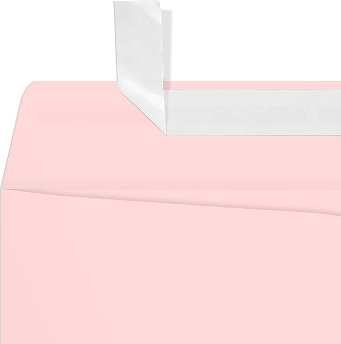 LUXPaper 9 x 12 Open End Envelopes | Peel & Press | Candy Pink | 80lb. Text | 50 Qty