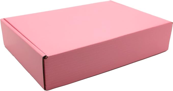 Small Pink Shipping Boxes for Small Business Pack of 25-9x6x2 inches Cardboard Corrugated Mailer Boxes for Shipping Packaging Craft Gifts Giving Products | for Packaging, Literature, Packing, Mailing, Storage, Small Business, Moving, Gift, Supplies, Qu...