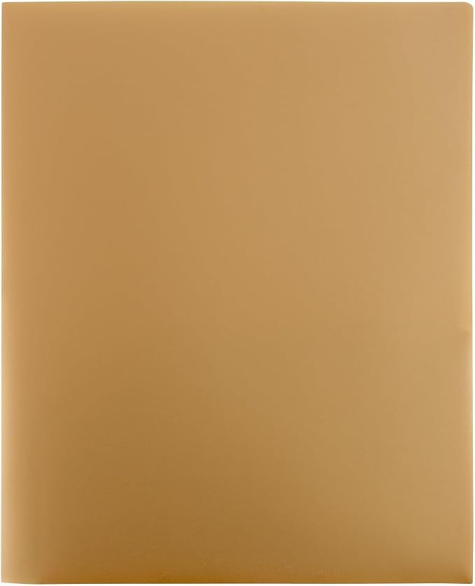 JAM PAPER Heavy Duty Plastic 2 Pocket Extra Tough School Folders - Assorted Professional Colors - 6/Pack