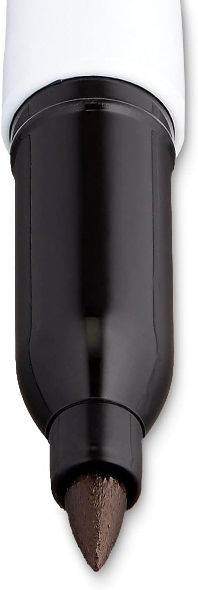Amazon Basics Fine Tip Permanent Markers for Writing, Drawing, Quick Drying, Office, School, and Home Use, Black, 48 Pack