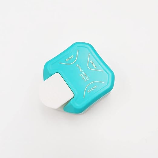 3 in 1 Paper Corner Cutter/ Rounder, Punches for Crafts, DIY Hole Puncher, Photo Card Making and Scrapbooking (Green)