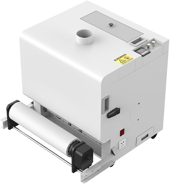 PLK A3 Plus XP600 DTF Printer wtih Shaker Dryer+ Smoke Purifier, Double-Speed Than L1800/L805, Auto-Clean, Dual White Ink System, Film-Cutter,Custom Garment Printing(C13+Shaker Dryer+Smoker Purifier)