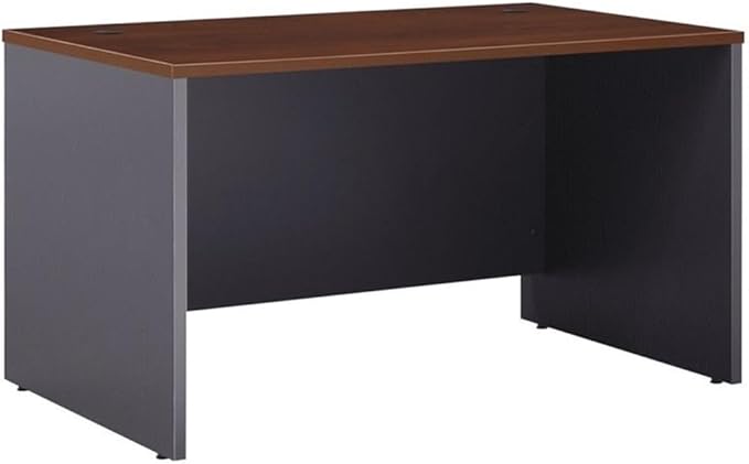 Bush Business Furniture Series C 48W x 30D Shell Desk in Hansen Cherry, Office Workstation for Professional Use, Compact Desktop Solution for Workspace