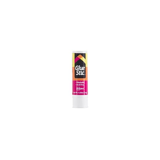 Avery 98095 Permanent Glue Stics, White Application.26 oz, Stick, 6/Pack
