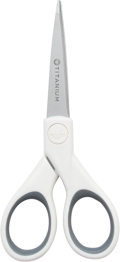 Westcott 5-Inch Micro-Tip Fabric Scissors with Titanium-Bonded Blades - Craft Scissors for Paper and Fabric, Sewing, and More