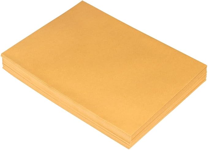 LUXPaper 9 x 12 Open End Envelopes | Peel & Press | Brown Kraft | 28lb. Text | 50 Qty
