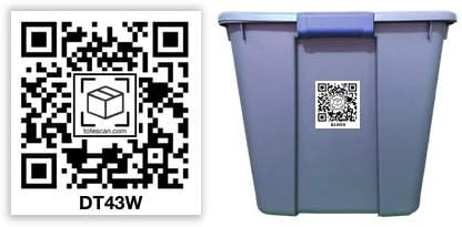 Intelligent QR Labels for Organization/Moving/Storage (45 Unique Labels, 2.5"x3")